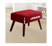 Jacquard Ottoman Footstool Cover Slipcover for Square Rectangle Round Small Large Stretch Fit Bar Footrest Foot Stool Protector Covers with Elastic Bottom Rectangular Customizable(2001,30 x 45 cm)