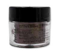 Jacquard Pearl Ex Pigment Powder 3 Grams Dark Brown - Loose Mica Powder for Epoxy Resin, Watercolors, Calligraphy Ink & Clay - Epoxy Pigment Powder - Epoxy Resin Color