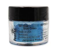 Jacquard Pearl Ex Pigment Powder 3 Grams Duo Blue/Green - Loose Mica Powder for Epoxy Resin, Watercolors, Calligraphy Ink & Clay - Epoxy Pigment Powder - Epoxy Resin Color