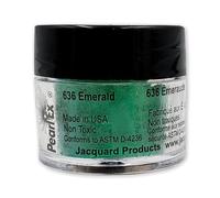 Jacquard Pearl Ex Pigment Powder 3 Grams Emerald - Loose Mica Powder for Epoxy Resin, Watercolors, Calligraphy Ink & Clay - Epoxy Pigment Powder - Epoxy Resin Color
