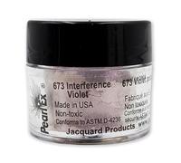 Jacquard Pearl Ex Pigment Powder 3 Grams Interference Violet - Loose Mica Powder for Epoxy Resin, Watercolors, Calligraphy Ink & Clay - Epoxy Pigment Powder - Epoxy Resin Color