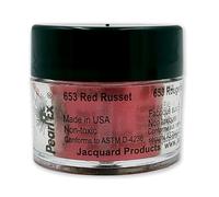 Jacquard Pearl Ex Pigment Powder 3 Grams Red Russet - Loose Mica Powder for Epoxy Resin, Watercolors, Calligraphy Ink & Clay - Epoxy Pigment Powder - Epoxy Resin Color