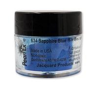 Jacquard Pearl Ex Pigment Powder 3 Grams Sapphire Blue - Loose Mica Powder for Epoxy Resin, Watercolors, Calligraphy Ink & Clay - Epoxy Pigment Powder - Epoxy Resin Color