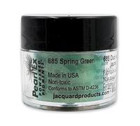 Jacquard Pearl Ex Pigment Powder 3 Grams Spring Green - Loose Mica Powder for Epoxy Resin, Watercolors, Calligraphy Ink & Clay - Epoxy Pigment Powder - Epoxy Resin Color