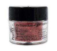 Jacquard Pearl Ex Pigment Powder 3 Grams Super Russet - Loose Mica Powder for Epoxy Resin, Watercolors, Calligraphy Ink & Clay - Epoxy Pigment Powder - Epoxy Resin Color