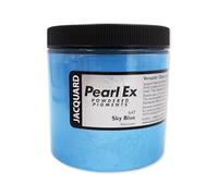 Jacquard Pearl Ex Pigment Powder for Epoxy Resin, Sky Blue Mica Colourant for Art Projects, Metallic Luster Craft Supplies, Non Toxic Shimmer Additive, JPX2647, 4oz Jar