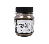 Jacquard Pearl Ex Pigment, Sunset Gold Powdered Metallic Mica for Epoxy Resin and Arts, Versatile Crafting Shimmer, Non-Toxic Polymer Clay Colourant, 21.26g