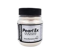 Jacquard Pearl Ex Powdered Pigment, 14g Interference Red, Pearlescent Mica Powder for Epoxy Resin Art, Crafts, Polymer Clay, Calligraphy Ink Additive, Metallic Shimmer Colourant