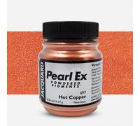 Pearl-Ex Pigment by Jacquard, Creates Metallic or Pearlescent Effect, .5 Ounce Jar, Hot Copper