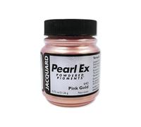 Jacquard Pearl Ex Powdered Pigment Pink Gold, Metallic Mica for Epoxy Resin Art, Polymer Clay Crafts, Calligraphy Ink, Mixed Media Painting Supplies, 0.75 oz