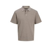 Jacquard polo Jack & Jones Trent Marron S