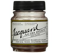 Jacquard Acid Dye for Wool, Silk and Other Protein Fibers, 1/2 Ounce Jar, Concentrated Powder, Olive 634