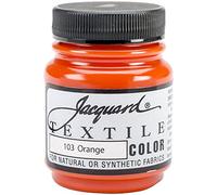 Jacquard Products Orange-Textile Color Paint, Acrylic, Multicolour, 66.5 ml (Pack of 1)