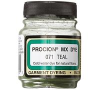 Jacquard Procion MX Tie Dye Powder Teal, 2/3 Ounce Jar for Fabric and Clothing | Permanent and Washfast | Made in USA