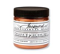 Jacquard Professional Screen Print Ink, Water-Soluable, 4oz Jar, Copper (123)