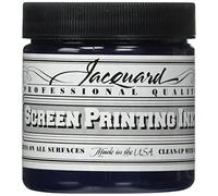 Jacquard Professional Screen Print Ink, Water-Soluable, 4oz Jar, Navy (112)