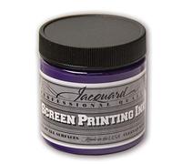 Jacquard Professional Screen Print Ink, Water-Soluable, 4oz Jar, Opaque Violet (127)