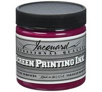 Jacquard Professional Screen Print Ink, Water-Soluable, 4oz Jar, Process Magenta (141)