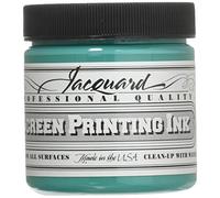 Jacquard Professional Screen Print Ink, Water-Soluable, 4oz Jar, Turquoise (113)