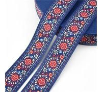Jacquard Ribbon 1-5M 38mm Printed Nylon Jacquard Webbing Tape for Bag Strap Clothing Bias Binding DIY Sewing Accessories(Color6,1Meter)