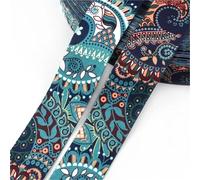 Jacquard Ribbon 1-5M 38mm Printed Nylon Jacquard Webbing Tape for Bag Strap Clothing Bias Binding DIY Sewing Accessories(Color3,5Meters)