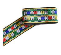 Jacquard Ribbon 3Yard 6.6cm Geometry Embroidery Jacquard Webbing for Dress Home Textile Decor(Color 3 as Photo)