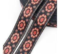 Jacquard Ribbon 50mm Jacquard Webbing Strap for Clothes Bias Binding Bag DIY Sewing Accessories(RD033-05-50mm,5Meters)