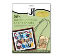 Jacquard Silk Inkjet Fabric Sheets, 5-Pack - Printable Pre-Treated Silk Sheets for Inkjet Printers, Craft, Quilting & DIY Projects