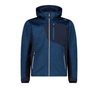 Jacquard softshell hoodie jacket CMP Blue 2XL