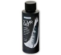 Jacquard Solarfast Dye Sun Activated Ink for Photographic Printing, Light Sensitive Crafting on Fabric and Paper, Textile Art Supplies, Black, 8oz / 236ml