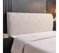 Jacquard Stretch Headboard Cover, Anti-slip, Dustproof Protector For Full, Queen, King Size Beds - Elegant Bedroom Decor Slipcover Silver Gray Full:110-130cm/44-51in