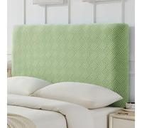 Jacquard Stretch Headboard Covers For Full, Queen, King - Anti-slip, Dustproof Protector Slipcover For Home Décor & Furniture Style Enhancement Matcha Green-e Queen:140-160cm/56-63''