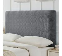 Jacquard Stretch Headboard Covers For Full, Queen, King - Anti-slip, Dustproof Protector Slipcover For Home Décor & Furniture Style Enhancement Metal Grey-e King:190-210cm/75-82''