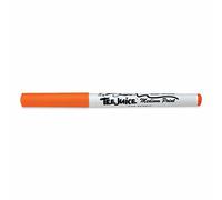 Jacquard Tee-Juice Fabric Marker, Orange Permanent Textile Pen with Non-Bleed Ink to Decorate T-Shirts and Clothes, Heat Set Creates Lasting Art on Canvas, Supplies for Customisation, Medium Tip