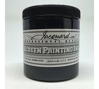 Jacquard Water Based Screen Printing Ink, Black, 8 oz - Fabric Paint for T-Shirts, Textiles & Art Projects