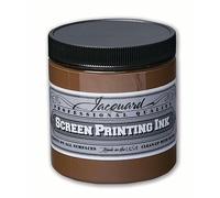Jacquard Water Based Screen Printing Ink, Opaque Brown, 8 oz - Fabric Paint for T-Shirts, Textiles & Art Projects