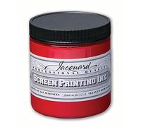 Jacquard Water Based Screen Printing Ink, Opaque Red, 8 oz - Fabric Paint for T-Shirts, Textiles & Art Projects