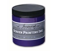 Jacquard Water Based Screen Printing Ink, Opaque Violet, 8 oz - Fabric Paint for T-Shirts, Textiles & Art Projects