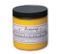 Jacquard Water Based Screen Printing Ink, Yellow, 8 oz - Fabric Paint for T-Shirts, Textiles & Art Projects