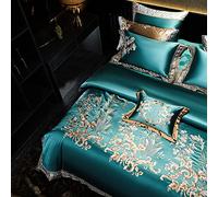 Jacquard Wedding Bedding Four-piece Sateen Bedding Set Skin-friendly Quilt Cover Bedding Products