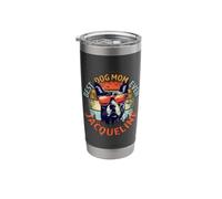 Jacqueline Best Dog Mom Ever Funny Custom Personalized Name Stainless Steel Insulated Tumbler