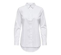 JDY Women's Jdymio L/S Shirt Wvn Noos Shirt, White (White White), 8