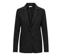 JACQUELINE de YONG JDY Women's Jacket Blazer JDYMary Lurex Jacket with Glitter Pinstripes, Black Silver Pinstripe, M