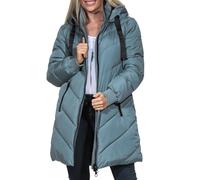 JDY Duffel coats JDYSKYLAR PADDED HOOD JACKET OTW in Blue EU L
