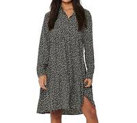 JDY Women's Jdypiper L/S Shirt Dress WVN Noos, Dark Navy/AOP: Ditsy Flower, 8