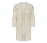 JACQUELINE de YONG Women's Jdykofi 3/4 Kimono KNT, Eggnog, M