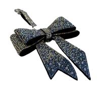 Jacqueline Kent JKKC183.AZ Crystal Bow Purse Charm Accessory Blue Frost, Azure 4 Inches