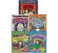 Jacqueline Wilson Hetty Feather Series Collection 5 Books Set (Little Stars, Sapphire Battersea, Diamond, Hetty Feather, Emerald Star)