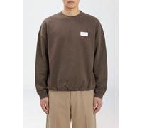 JACQUEMUS Contrast Logo Patch Cotton Crewneck Sweatshirt - Size: S - male