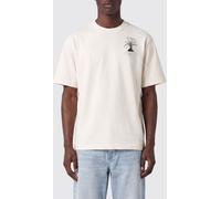JACQUEMUS Cotton T-Shirt with Contrast Logo and Dropped Shoulders - Size: S - male